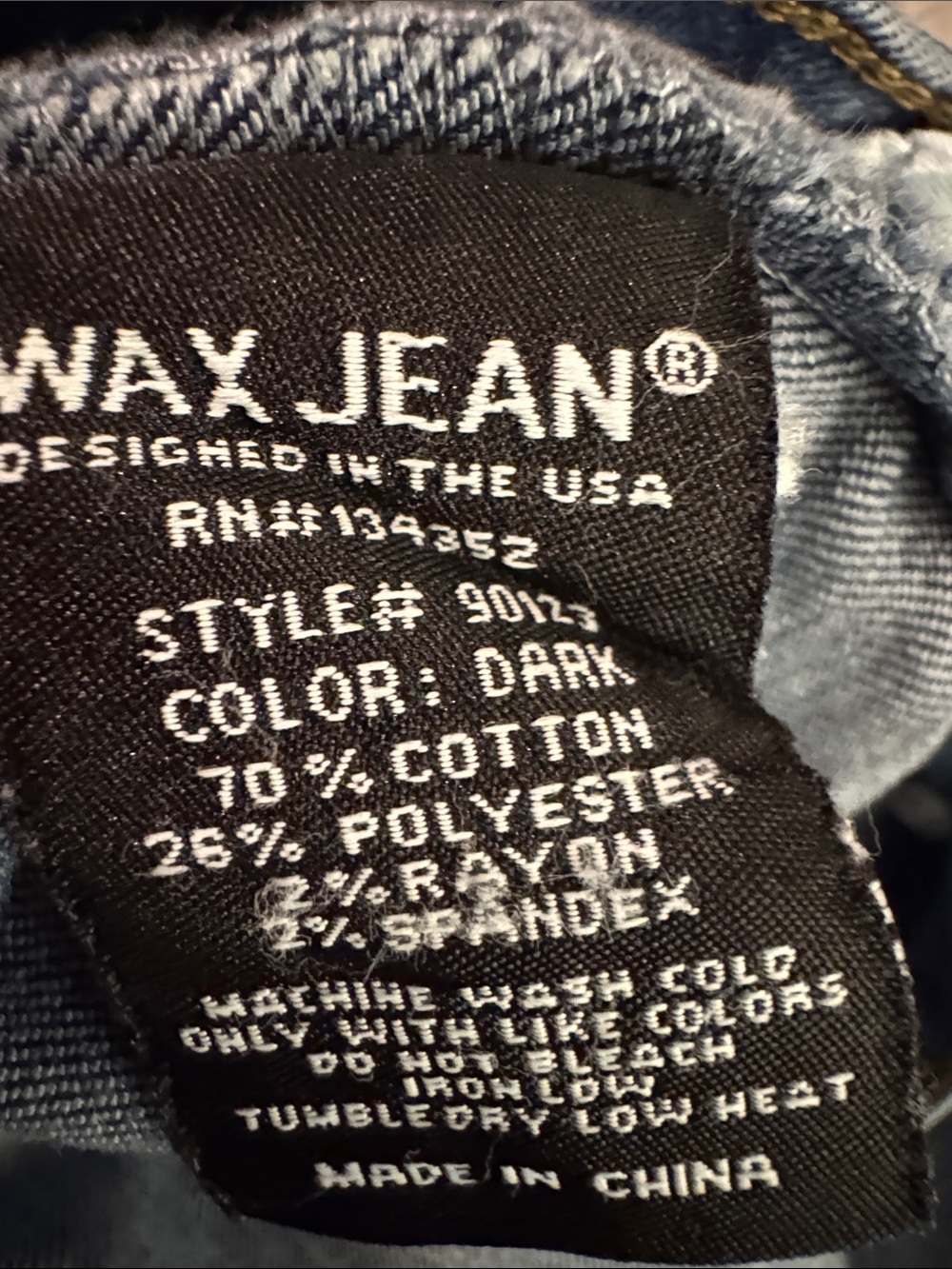 Wax Jean Indigo Fade Skinny Jeans - Picture 5 of 6